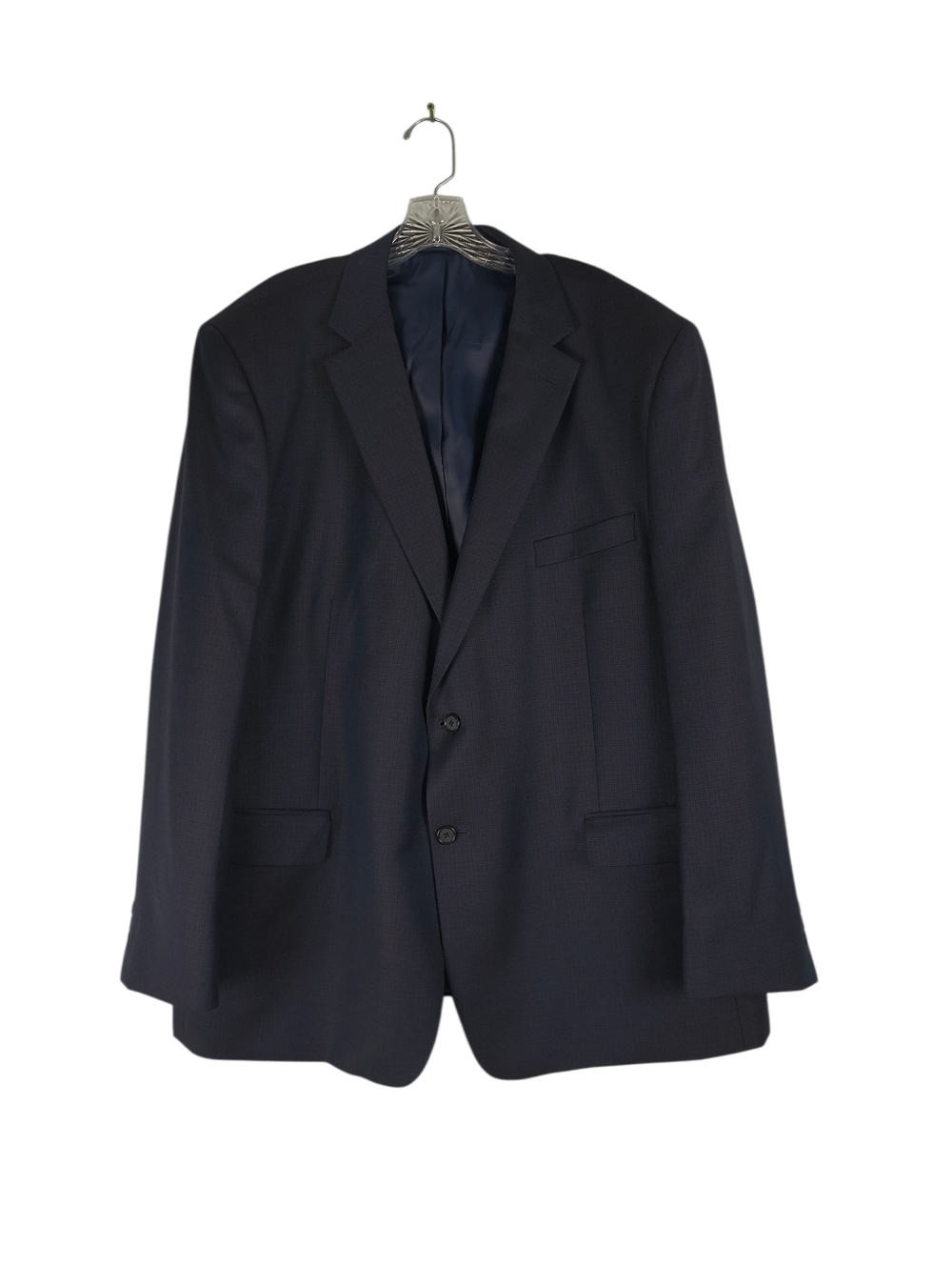 Antonio Parillo Blazer Men's 48R Navy 100% Wool Two Button Suit Jacket Lined